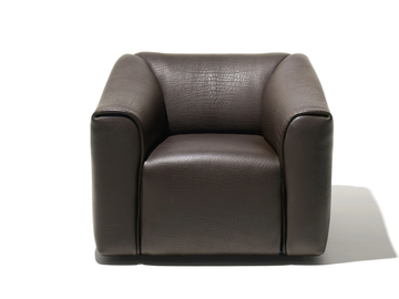 DS-47 BULL - Leather armchair with armrests by de Sede - view 2
